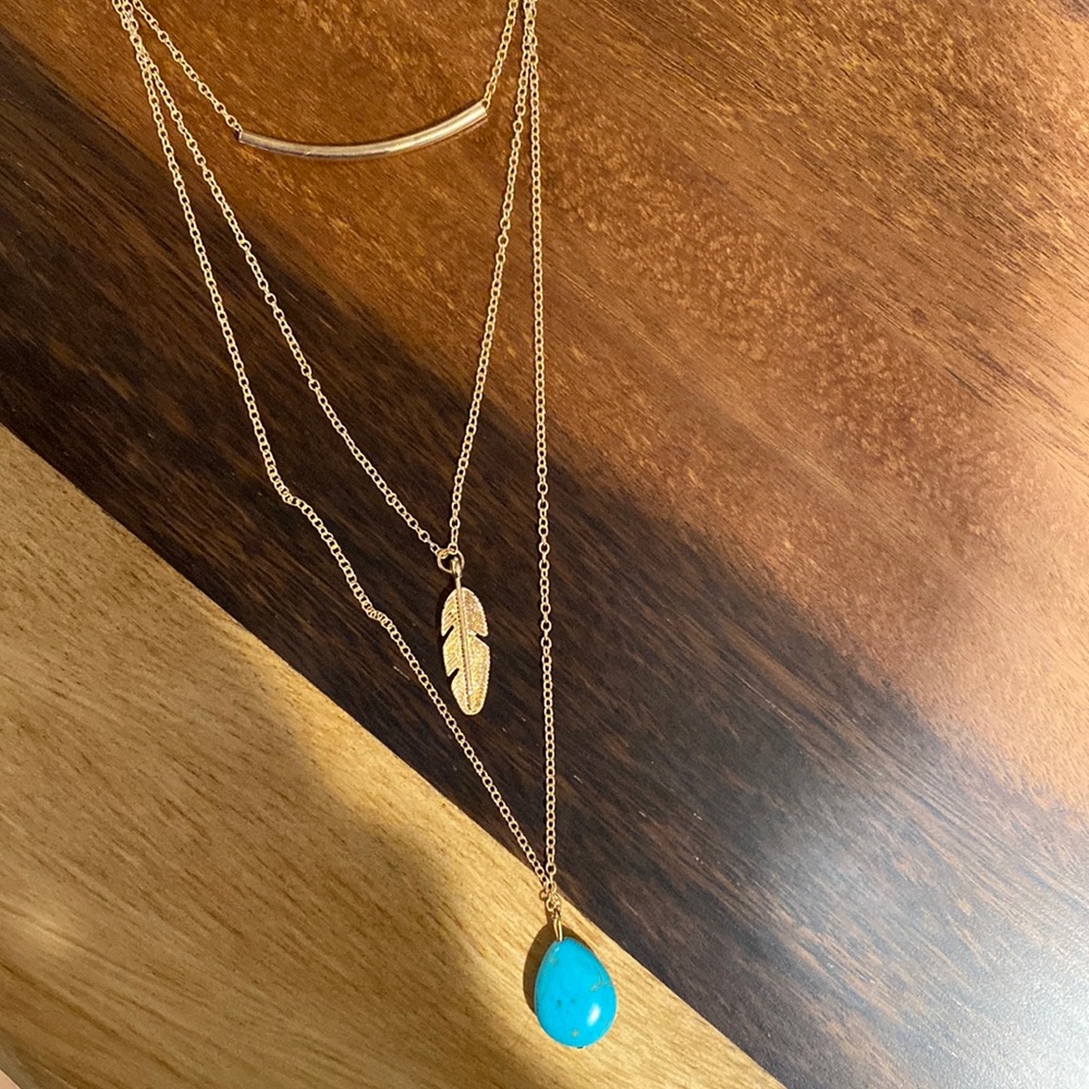 Layered necklaces